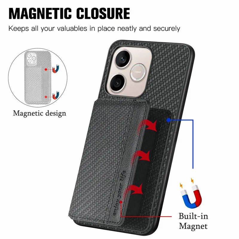 RFID Leather Wallet Holder Card Case - Premium Back Cover