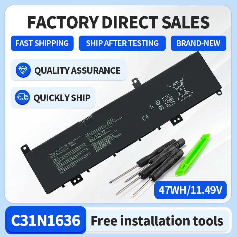 Новый аккумулятор Somi C31N1636 для ноутбука ASUS N580V N580VN NX580VD NX580VD7300 11,49 в 47 Вт/ч