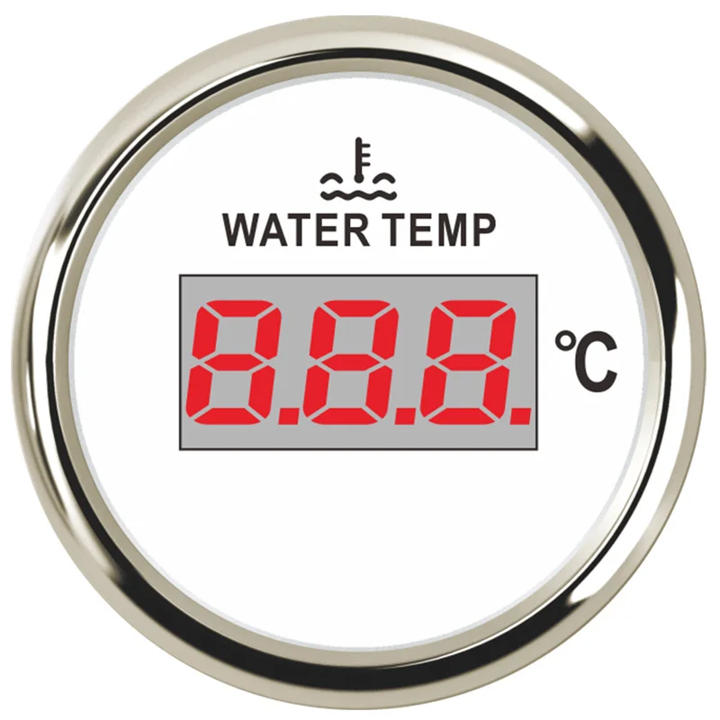 

Бесплатная доставка, цифровой измеритель температуры воды 40 ~ 120 ℃, 52 мм, 287,4 ~ Ом, измеритель температуры воды с сигналом, для фотоприемника яхты