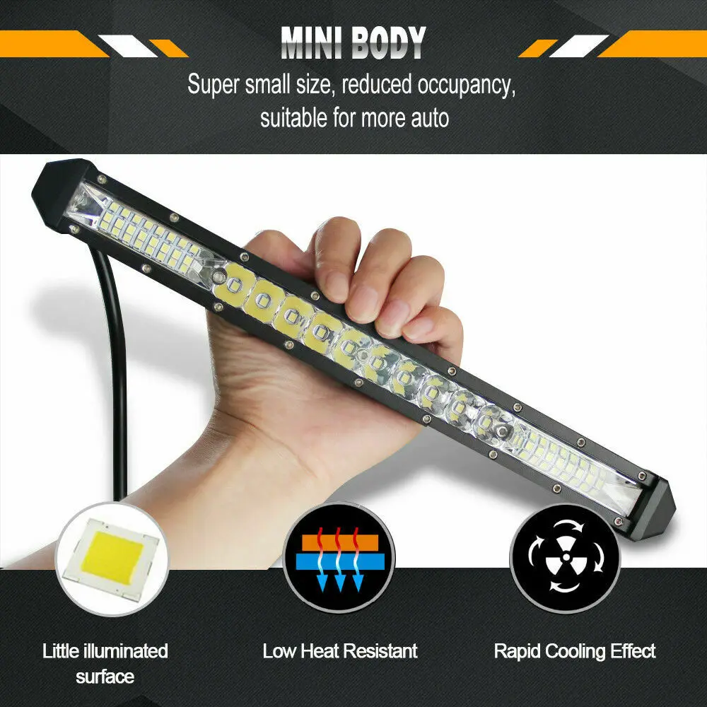 12V 24V Off Road LED Bar Spot Flood Combo LED Light Bar/Work Light for Truck Boat 4x4 ATV SUV Car Barra Headlights