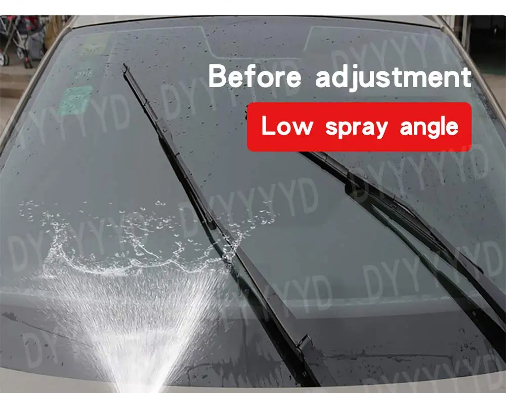 2pcs Car Front Windshield Washer Nozzles Jet Heated For Audi TT A1 8X A4 B8 Q3 Q