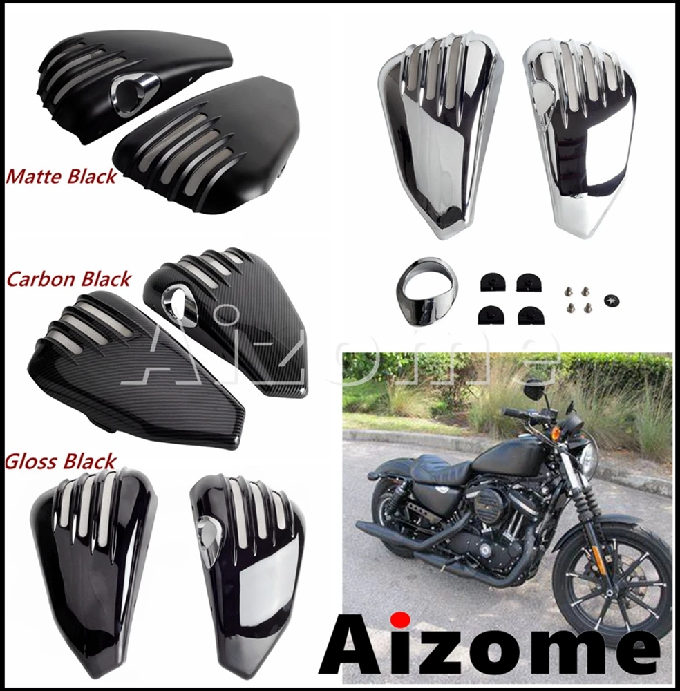 

Обтекатель боковой батареи для решетки радиатора мотоцикла Harley Sportster XL 1200 883 XL1200 XL883 Iron 883 2014-2021 2020