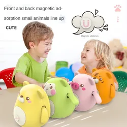 Balançoire magnétique électrique pour enfants, petit Animal mignon, jouet à absorption magnétique directionnelle 