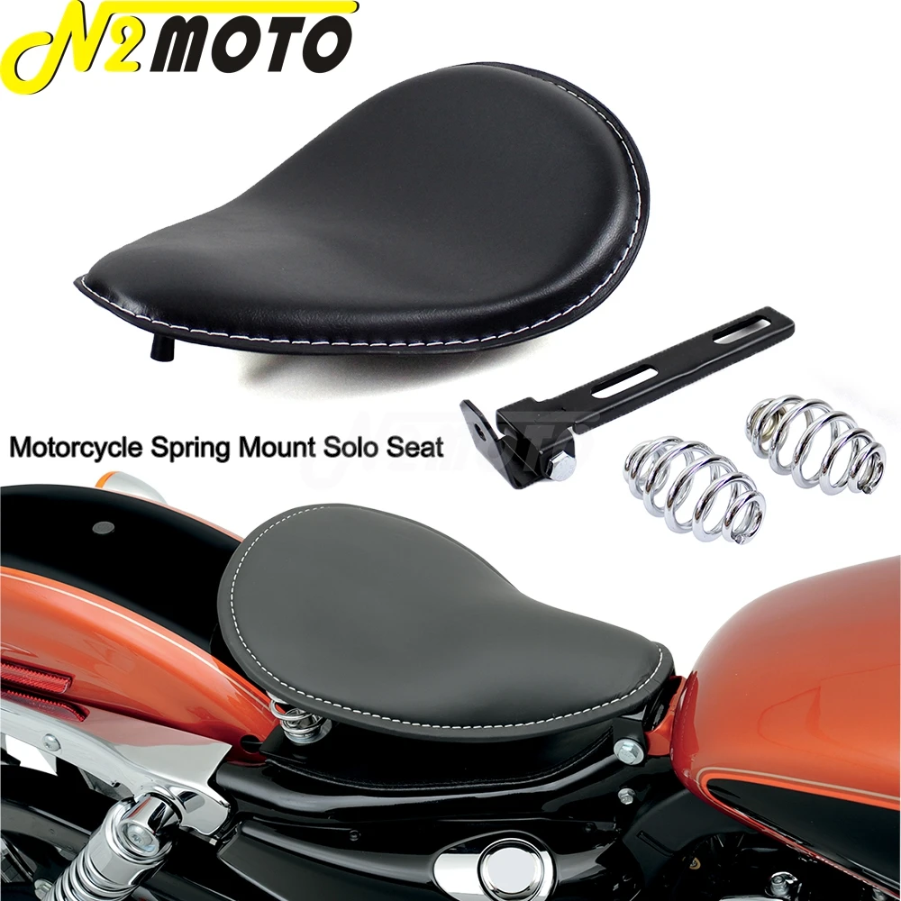 

Черная Наволочка на сиденье водителя мотоцикла для Harley Sportster XL 883 1200 Honda Yamaha Kawasaki Suzuki Bobber Chopper