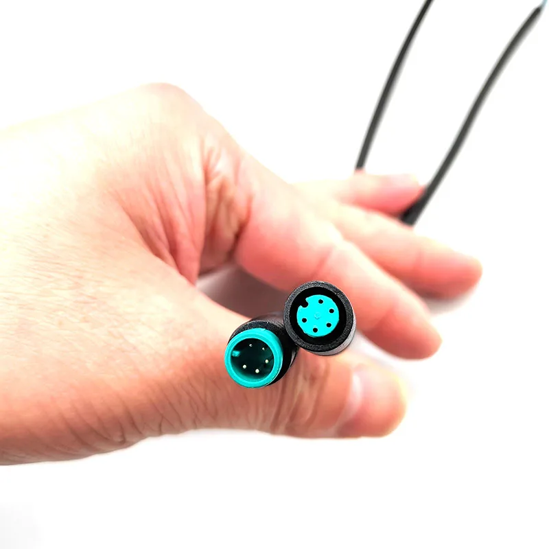 Electric Bicycle Plug Connector Scooter E-bike Sensor Brake Butt Joint Cable Signal Connecting Sensor 1000mm M8 2 3 4 5 6 8Pin