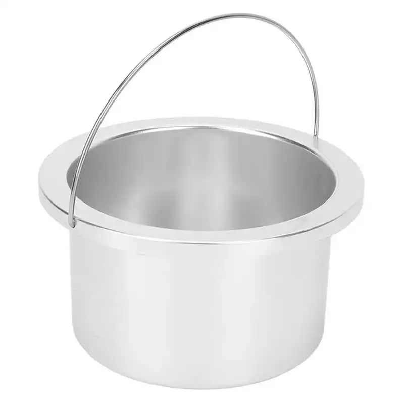 4.13in Wax Heat Machine Replacement Pot Aluminium Alloy Heating Quickly Evenly Replacement Wax Warmer Inner Pot Silver 5
