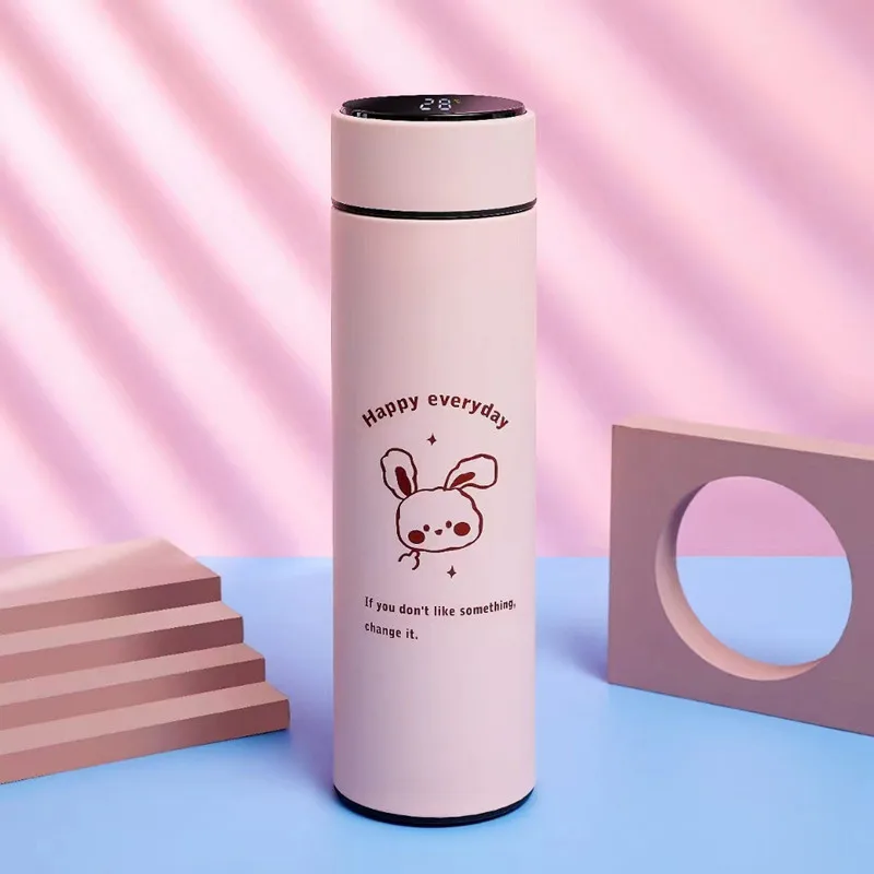 Smart Thermal Bottle Display Temperature Thermal Mug Stainless Steel Food Thermos For Tea Water Bottle With Heating Cup