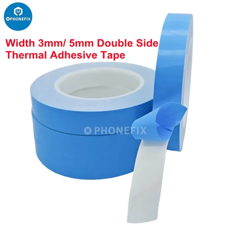 

5pcs 25M Black Phone Battery Thermal Conductive Adhesive Tape for Insulation Protection Computer Phone Battery Soldering Repair