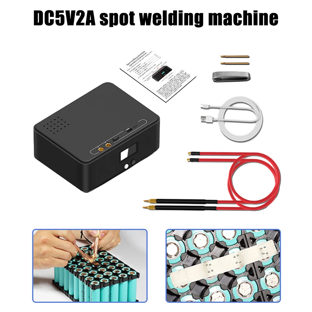 

DO-03 DC5V2A Portable Digital Spot Welder 30 Gears Adjustable 0.96 inch LCD Spot Welding Machine Soldering Equipment 0.1-0.3mm