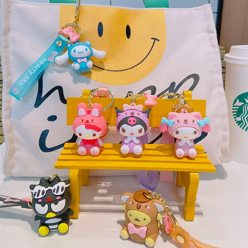 

Sanrio Kuromi My Melody Kt кошка ПК собака фото Аниме Фигурка Подвеска Аксессуары милые игрушки животные