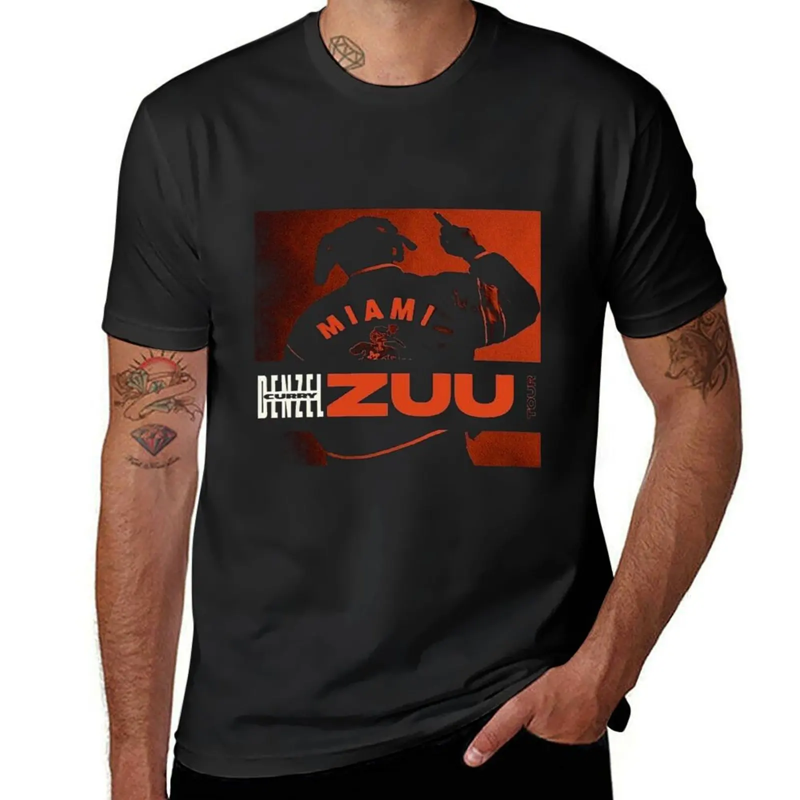 DENZEL CURRY ZUU EURO TOUR December 2019 T-Shirt customs summer top plain t shirts men