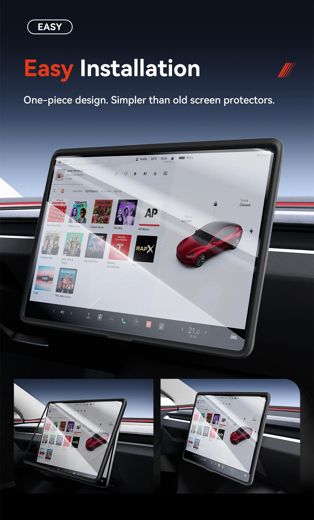 For Tesla Model 3 Y Highland Juniper Center Control screen Tempered Glass Film P