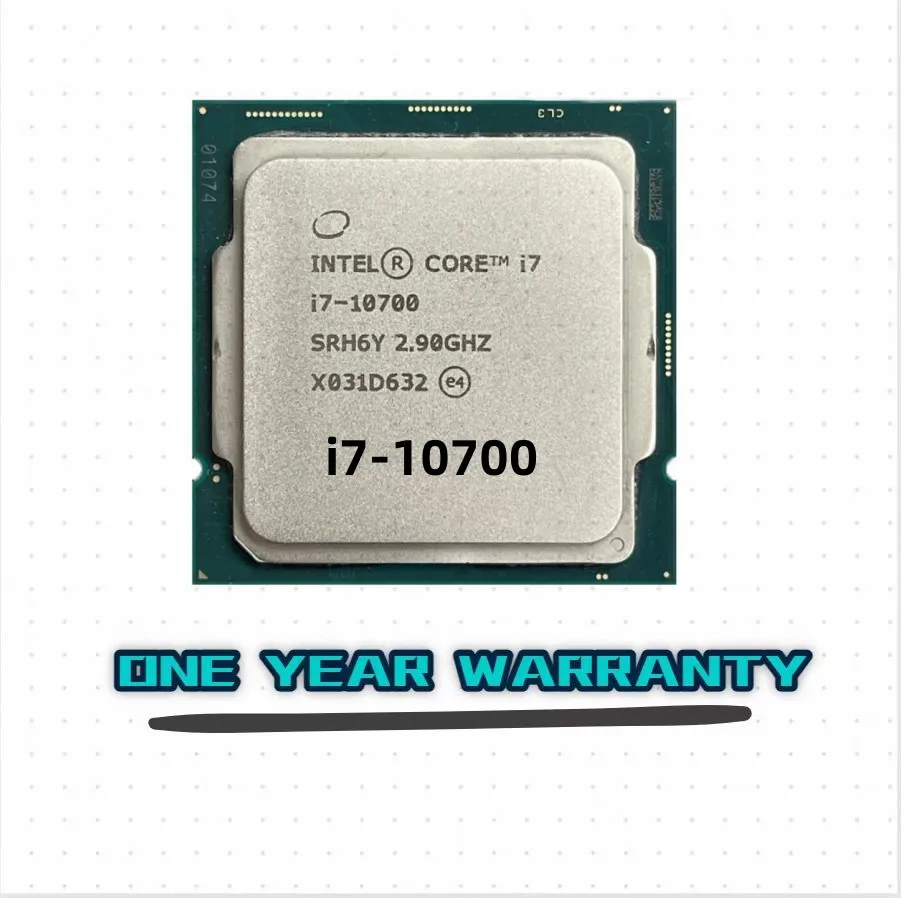 Processador Intel Core i7-10700 CPU, 8 núcleos, 16 thread, 2,9 GHz, L2 ...
