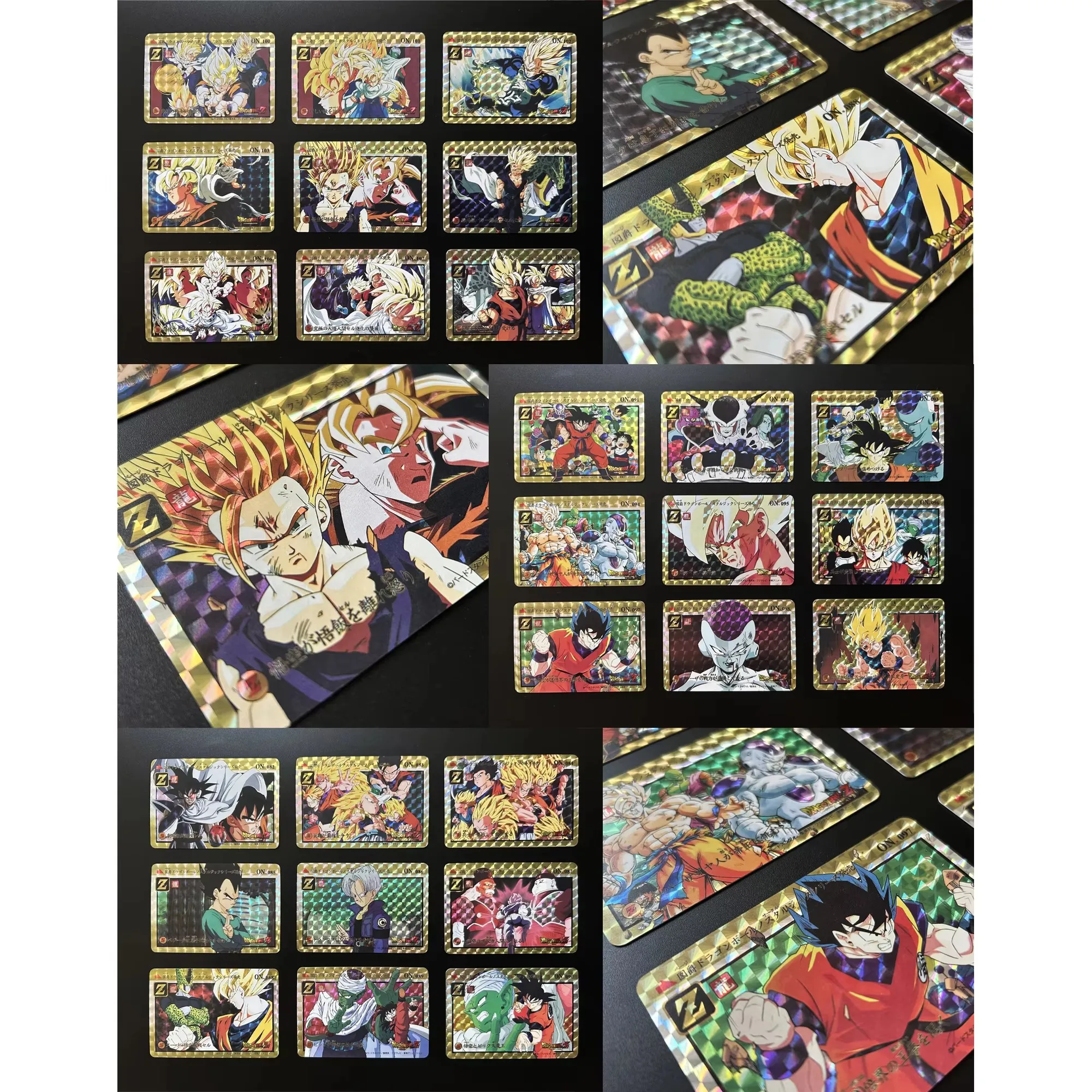 27Pcs/set Dragon Ball Super Saiyan Goku Gohan Vegeta Piccolo Frieza Cell Flash Card Classic Anime Collection Cards Gift Toy