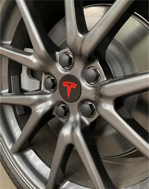 Caps Badge Lug Nut Protective Cover for Tesla Model 3 Model Y 2025 Model Y Juniper