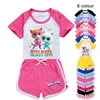 Kawaii Superkitties Clothes Kids Super Cats T-shirt Baby Girls Summer Short Sleeve Tops Shorts 2pcs Sets Boys Casual Sportsuits