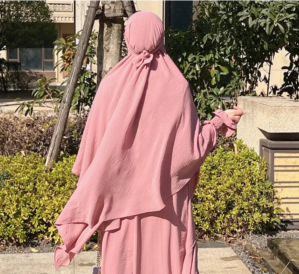 여성을 위한 일반 히잡 크링클 빅 터번 스카프, 여성 키마 터키 아프리카 랩 이슬람 아바야 이슬람 여성기도 의류 ...