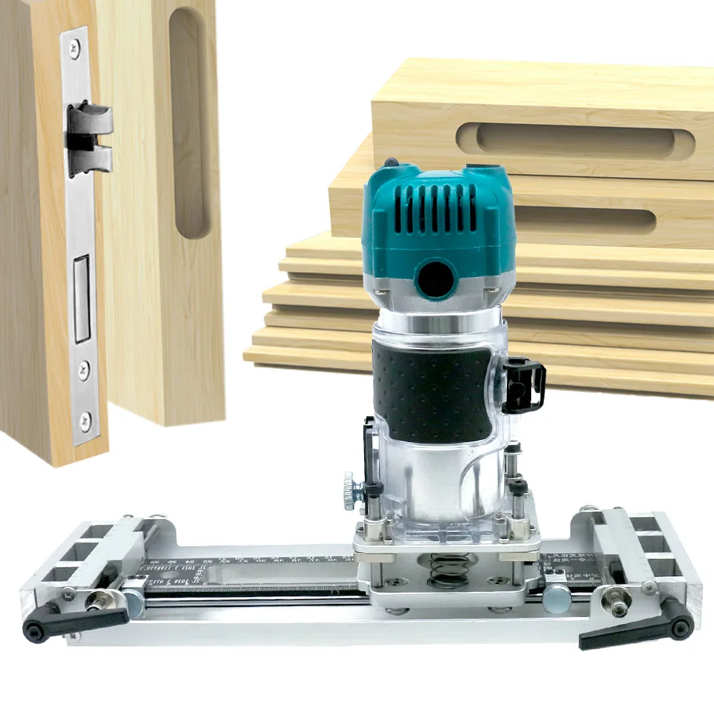 Mortise Fixture 2 In 1 Slotting Bracket Wood Slotting Hinge Hole Opener