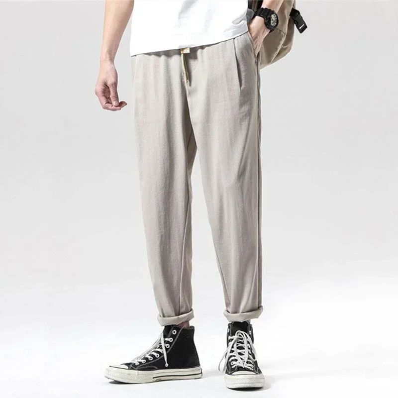 thumbnail image 1 of Pantalones cargo para hombre, rectos, negros, anchos, de alta calidad, estilo callejero, Y2k, informales, vintage, largos, estilo emo, Harajuku, 1 of 5