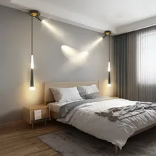 

Modern Bedside Chandelier LED Lamp Living Room Decor Pendant Lights Restaurant Kitchen Bar Table Spotlight Background Wall Lamp