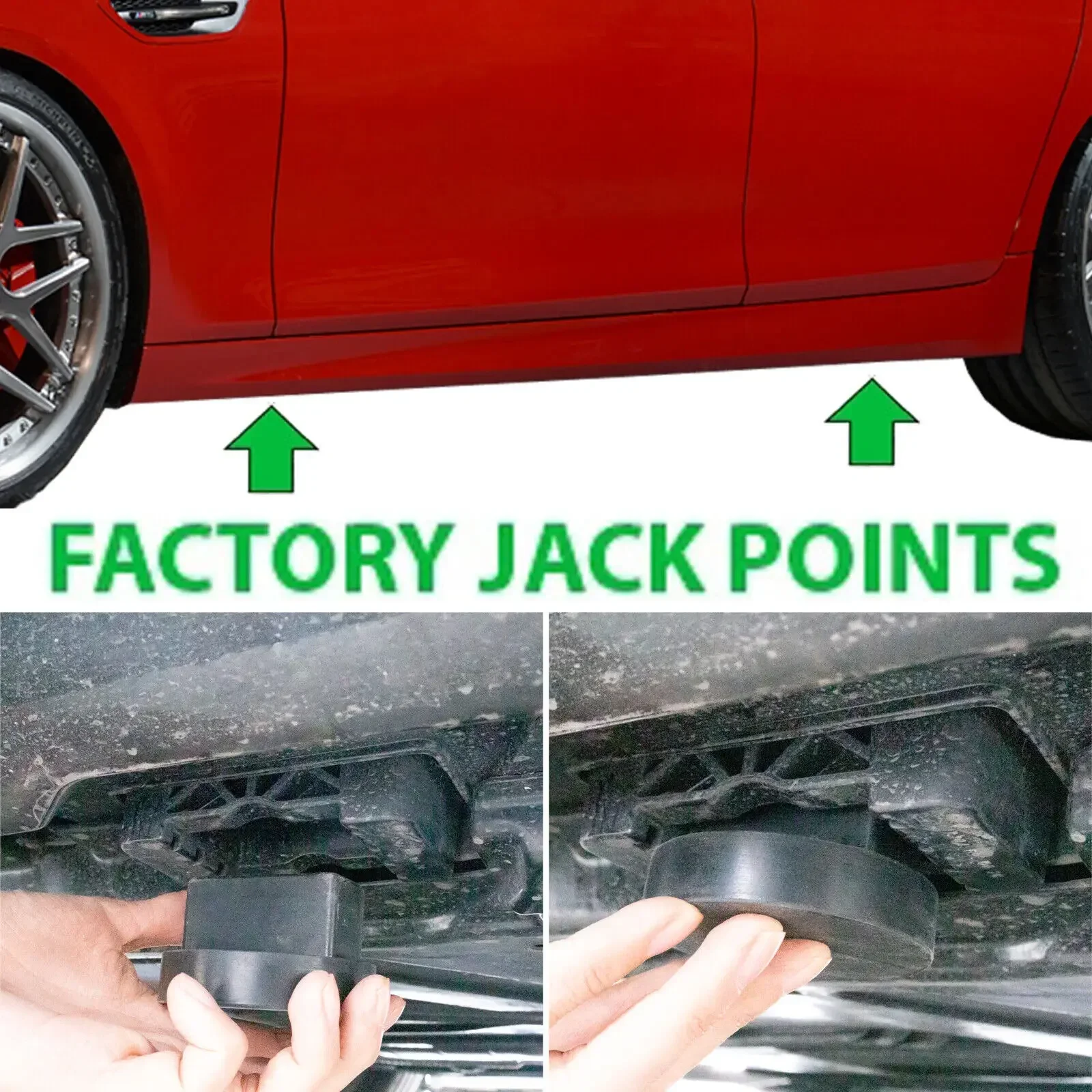 Rubber Lifting Support Pad Jack Rubber Block Lifting Support Pad for Mercedes Benz A B C CLA CLC CLK CLS E GL GLA G M S SLK Class W246 C204 S203 S204 W210
