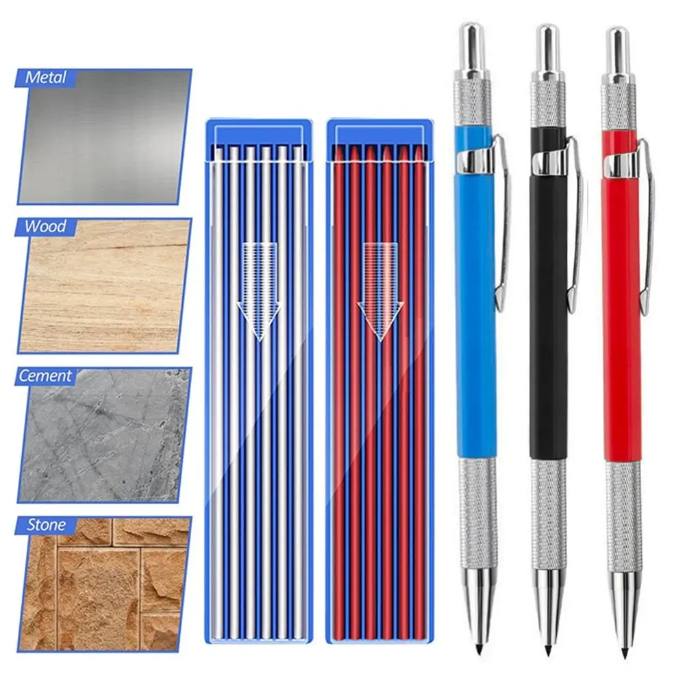 Premium Metal Mechanical Sketch Pencil - 2.0mm Propelling Drawing and Writing Tool