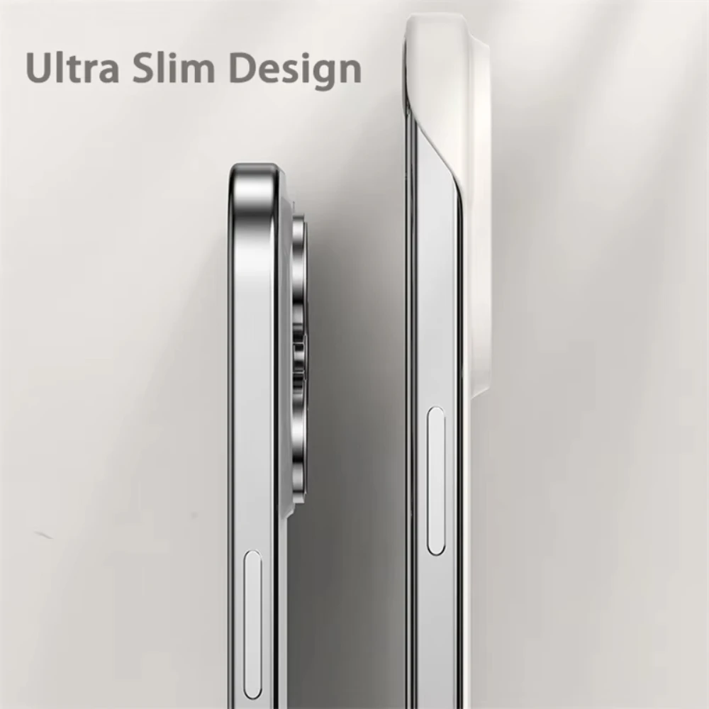 Luxury Ultra Thin Magnetic Frameless Phone Case - Hard PC, Magsafe-Compatible Cover