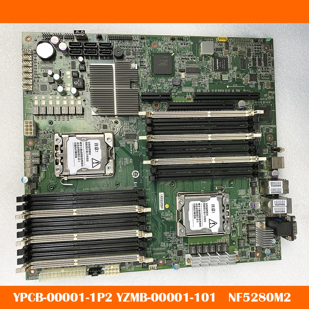 Inspur NF5280 M2 3.5x8 디스크 서버용, 준 시스템 YPCB-00001-1P2 YZMB-00001-101, 듀얼 채널 서버 마더보드, 1366 핀