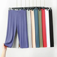 plus size XL to 8XL summer Modal leggings calf Length High waist  Stretch Casual Slimming