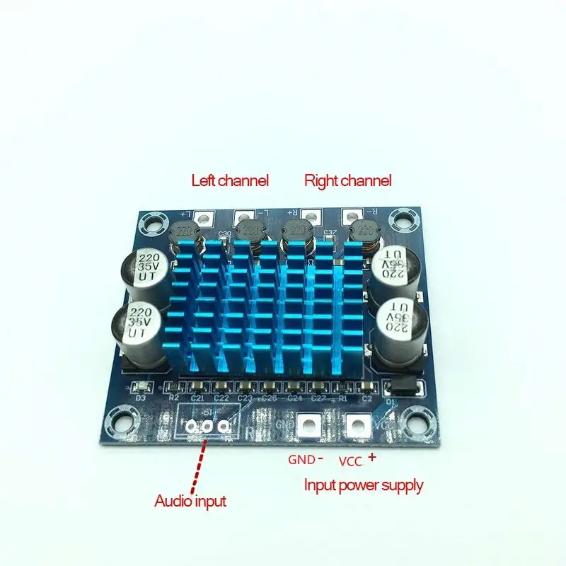 30W Class D HD Digital Audio Amplifier Board, DIY MP3 Module Amplificador Board, DC12-24V Expand The Soundboard Dual Channel