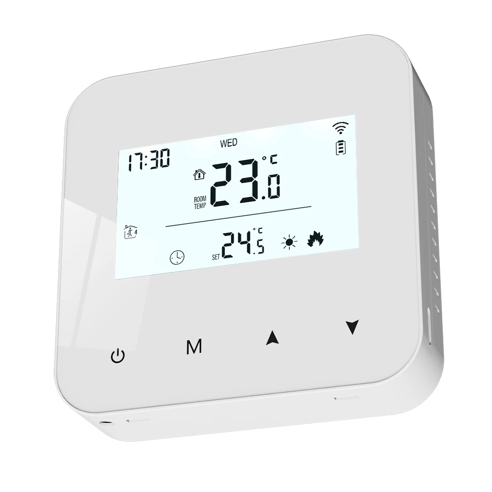 Smart WiFi Gas Boiler Thermostat Daily Programmable Heating/Cooling Battery Powe