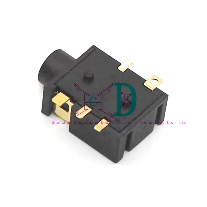 PJ-365 3.5 이어폰 잭, 마이크로 USB 소켓 스위치용 잭, 5 핀 패스터 2 고정 핀 직경 3.5mm, 10 개