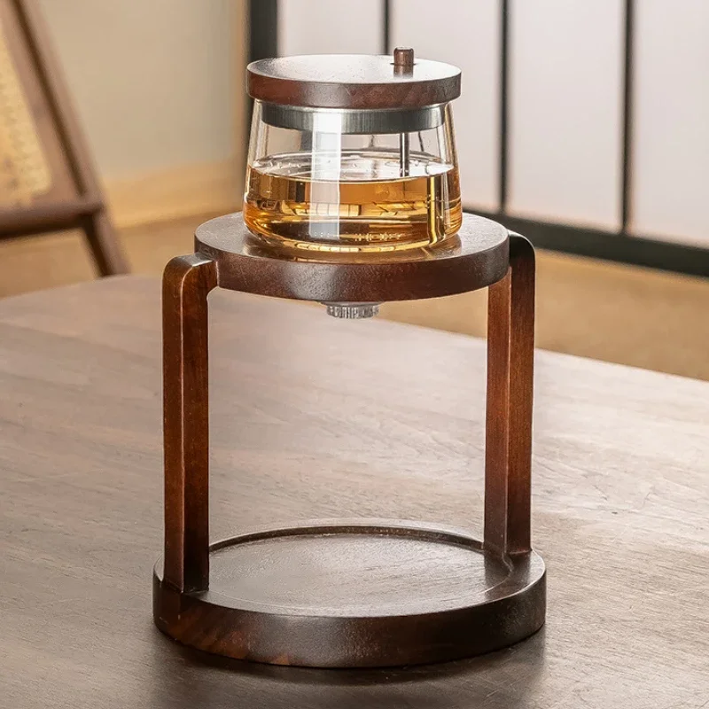 High End Heat-resistant Glass Automatic Tea Maker Home Office Push To Brew Tea Kettle Glass Kung Fu Set