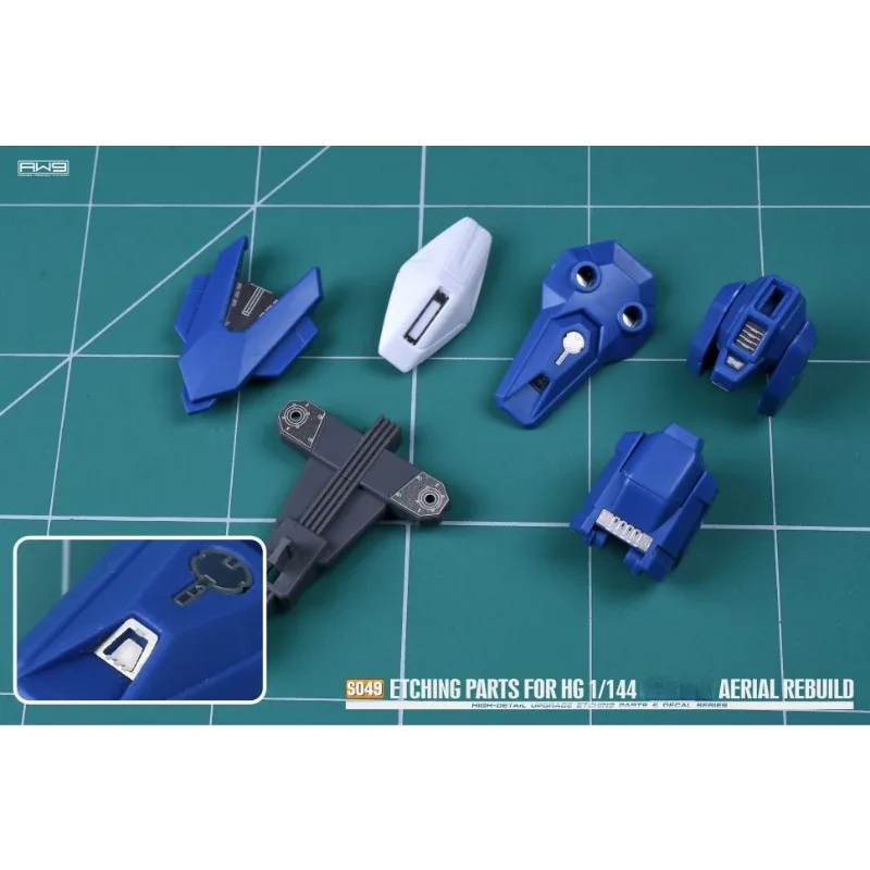 MADWORKS 에칭 부품 데칼, HG 1/144 공중 재건 모바일 세트 모델 세부 부품, 건물 취미 DIY 액세서리, S049