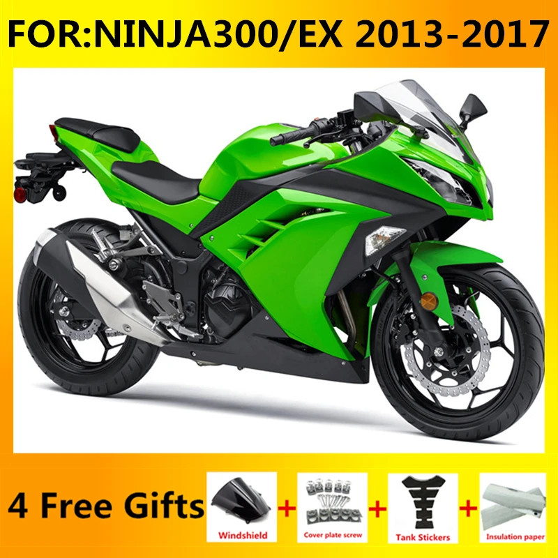

New ABS Motorcycle Fairing kits Fit for ninja EX 300 EX300 ZX300R ninja300 2013 2014 2015 2016 2017 fairings kit set green