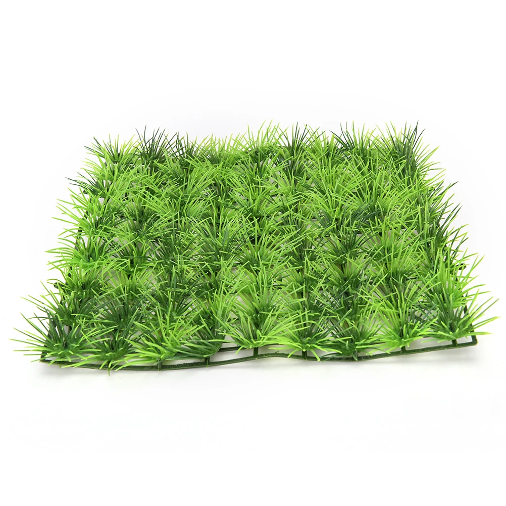1Pcs 25cm x 25cm Hot Artificial Water Aquatic Green Grass Plant Lawn Aquarium Fish Tank Landscape