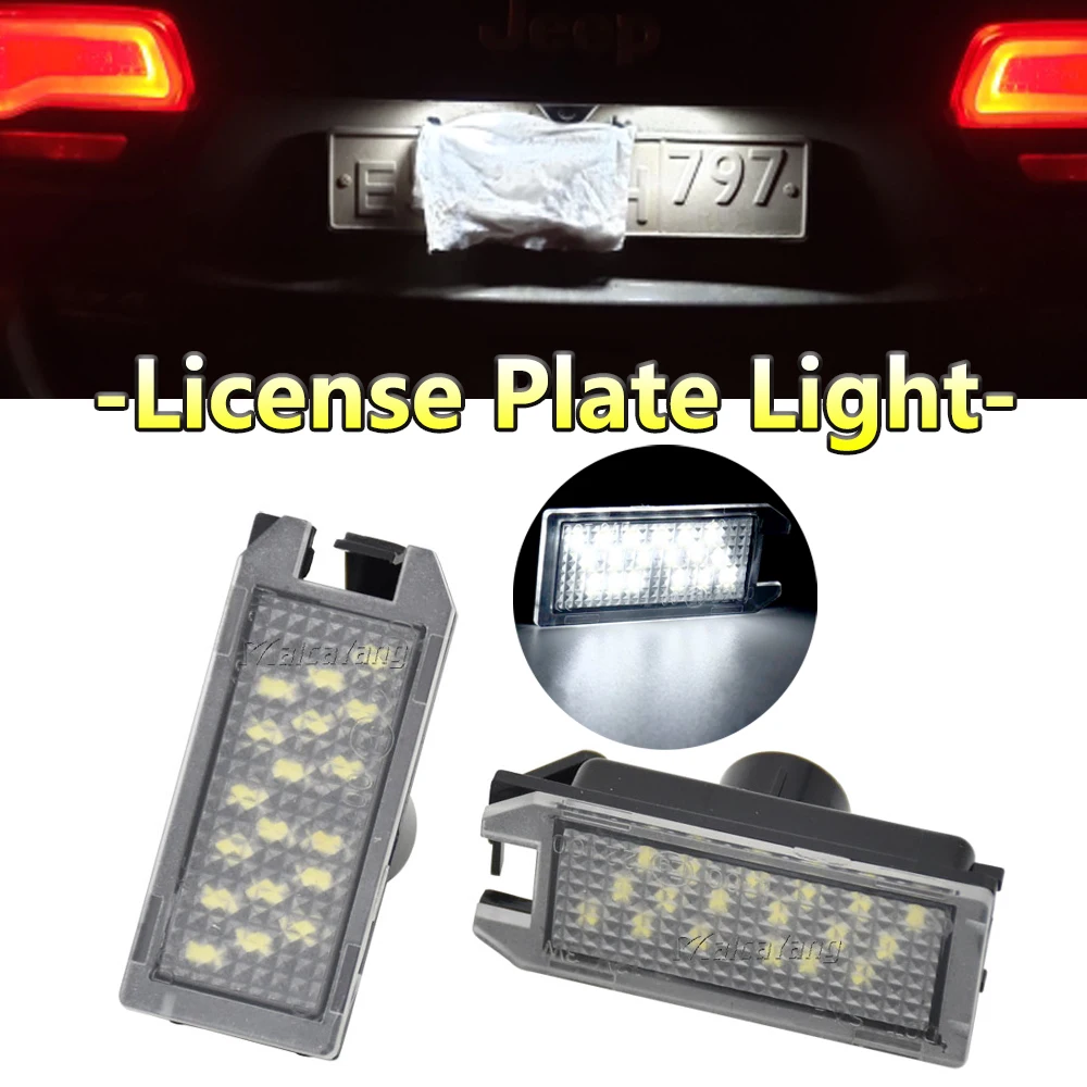 Per Jeep Grand Cherokee Compass Patriot Maserati Levante Fiat 500 Dodge Viper White Canbus Smd Led Targa Luce