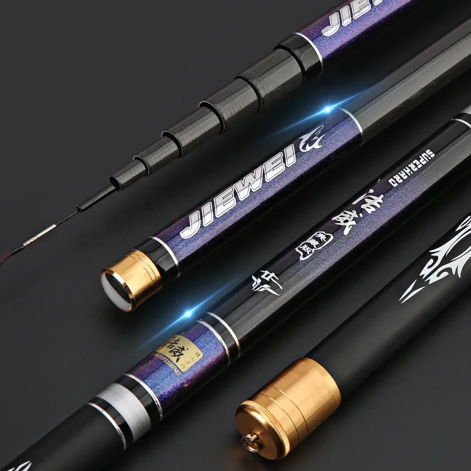 3.6M/4.5M/5.4M/6.3M Super Light long Hard Carbon Fiber fishing rod Hand Fishing Rod Telescopic Fishing Pole Stream