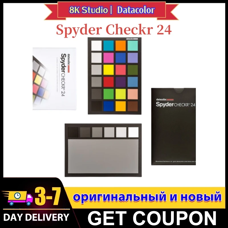 Datacolor-Tarjeta Spyder Checkr 24 portátil, 18 tonos de gris, Balance ...