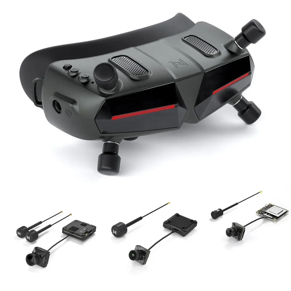 

Walksnail Avatar HD Goggles X 1080P/100FPS FOV50 Built-in Gyro Bluetooth Wi-Fi Module 7-26V for FPV Drones Fixed-Wing RC Cars