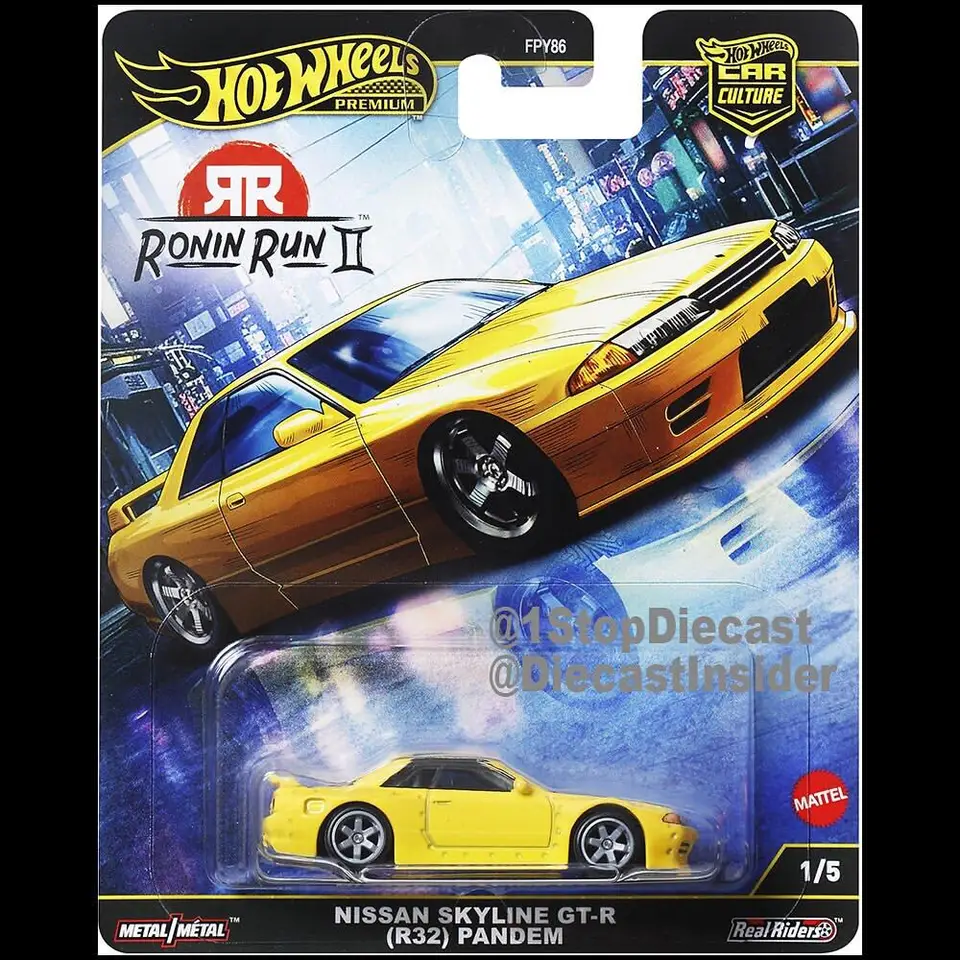 Hot Wheels Car Model Ronin Run Ⅱ Series Nissan Toyota Lancer
