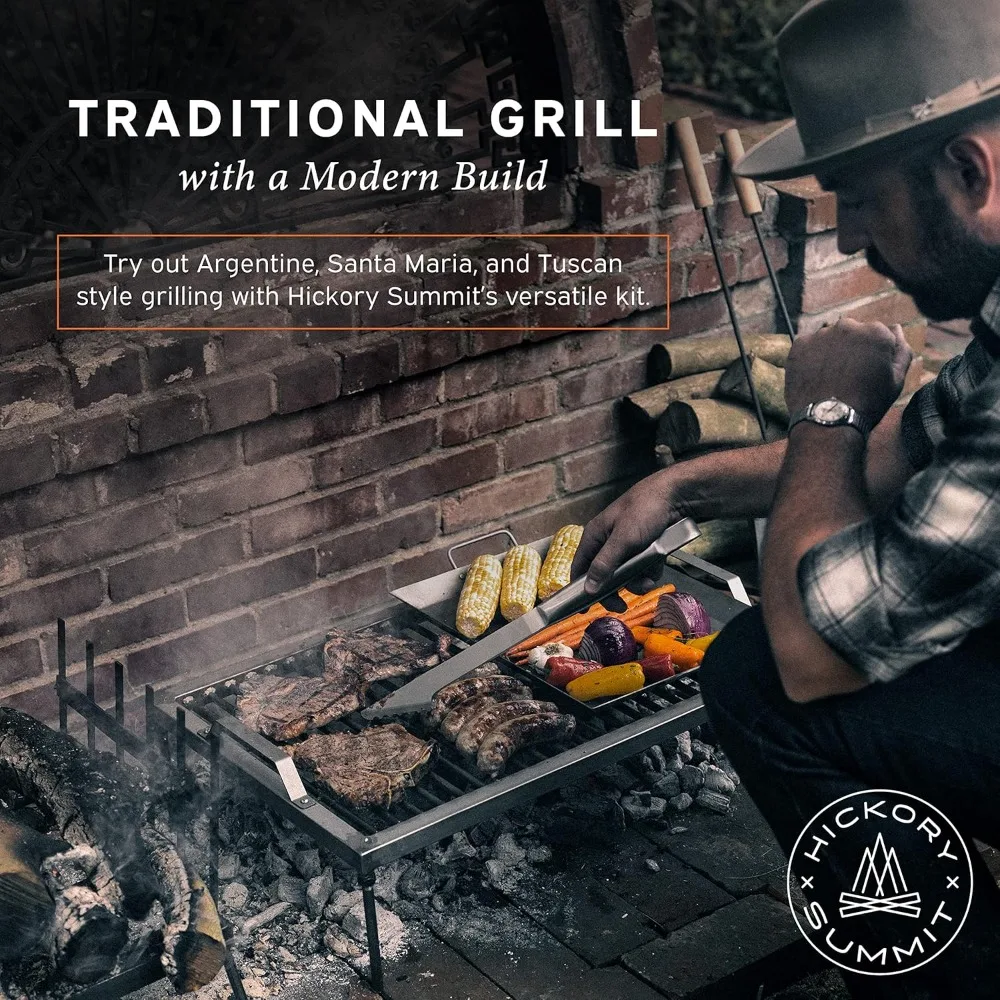 argentine grill-argentinian gaucho santa maria argentinian parrilla set with all tools included BBQ Parrilla