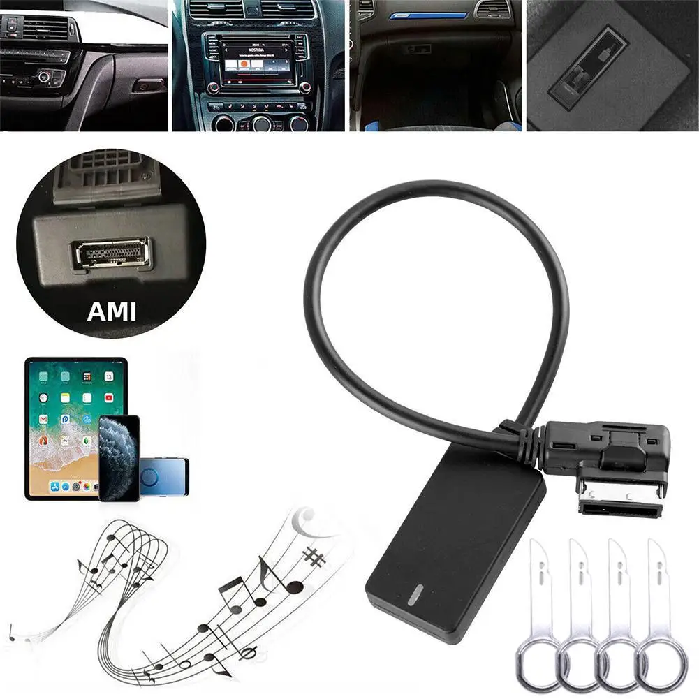 

Car Wireless Bluetooth Module Music Adapter Auxiliary Receiver Aux Cable For Audi A3 A4 A5 A6 A7 A8 Q3 Q5 Radio Media Inter K5A2