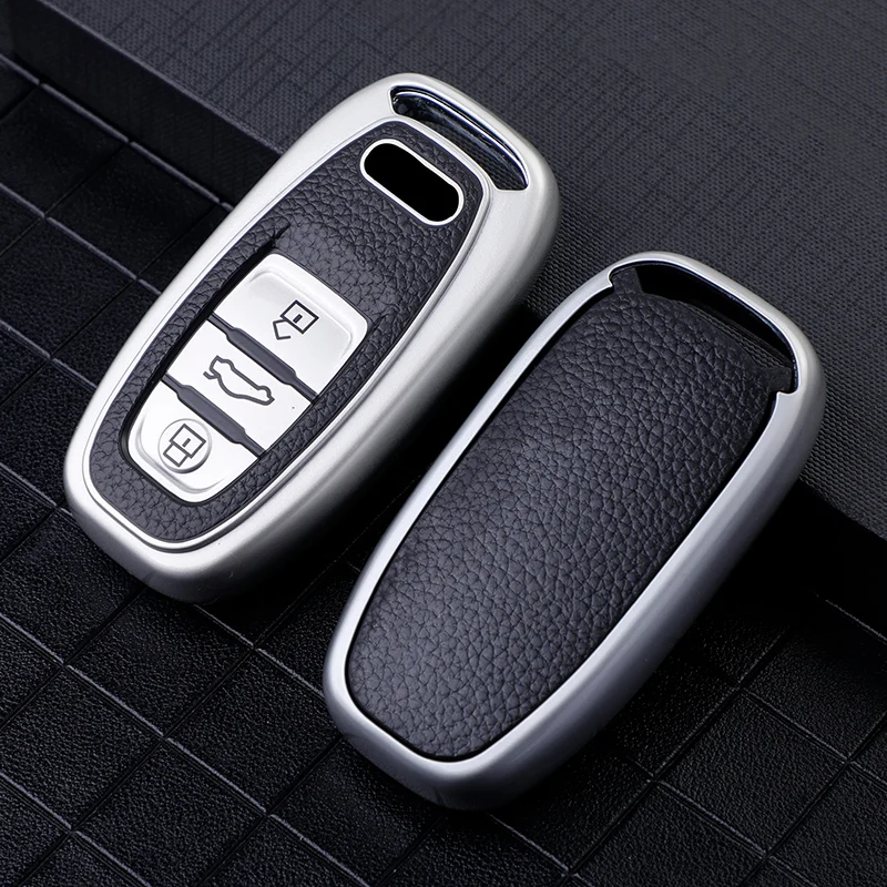 TPU Car Key Case for Audi A4 A5 A6 A7 A8 Q8 Q5 S6 S7 S5 S4 RS6 RS7 3 Buttons Smart Keyless Entry Remote Control Protector Cover