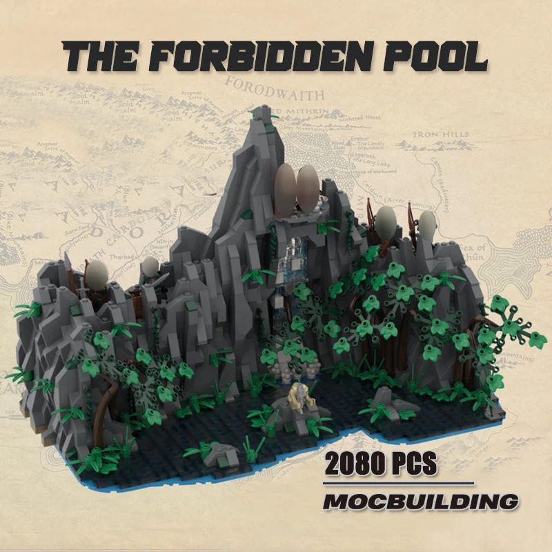 

Movie Scene Model The Forbidden Pool UCS Moc Building Blocks DIY Assembly Bricks Collection Toys Dispaly Xmas Gifts