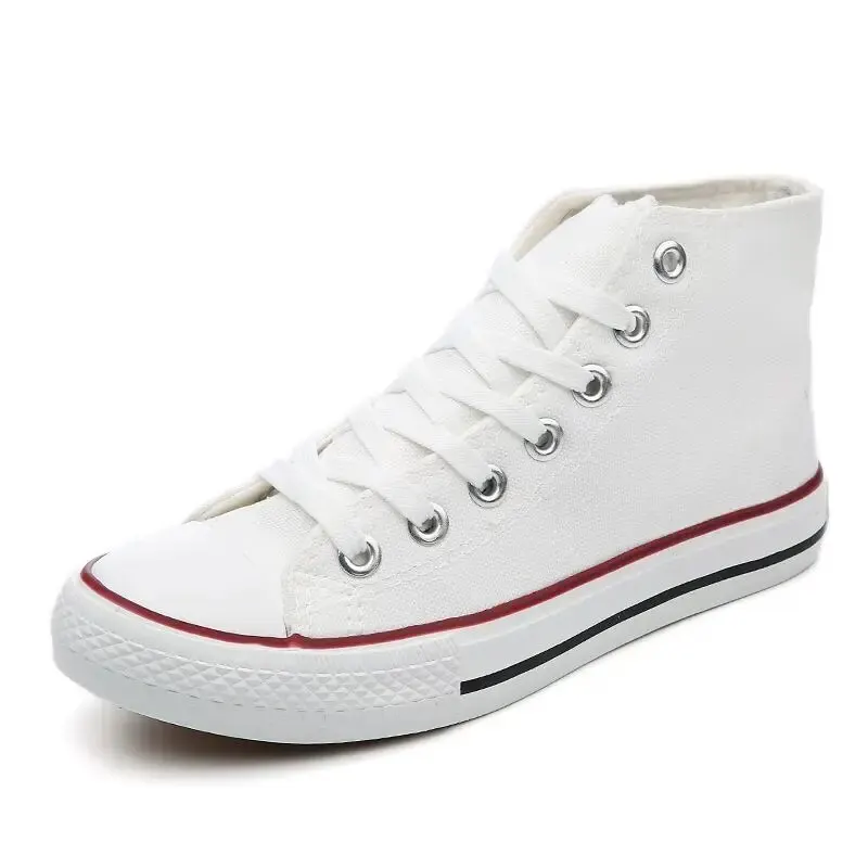 Casual Shoes 1pc Unisex Comfort Breathable Vulcanization Lace-Up Canvas High Top