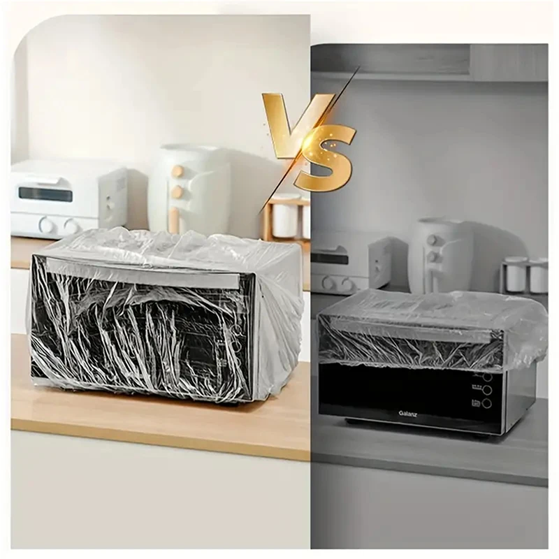 Cling Film Cover Oversized Thickened Dust Cover Rice Cooker Pot Kitchen Anti-roach Air Fryer Baking Pan Transparent
