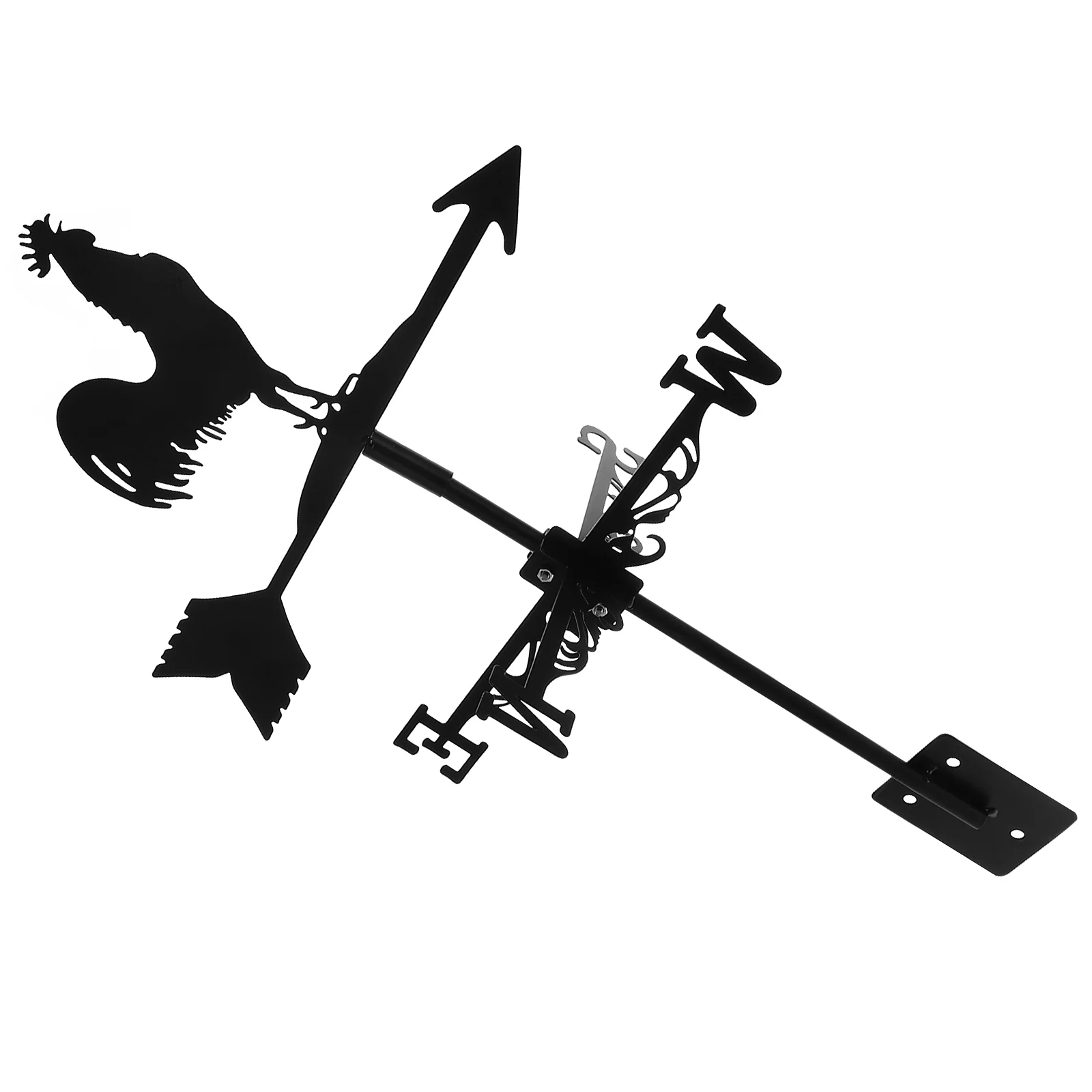 

Rooster Weathervane Wind Direction Indicator European Style Weather Vane for Roof Garden Patio