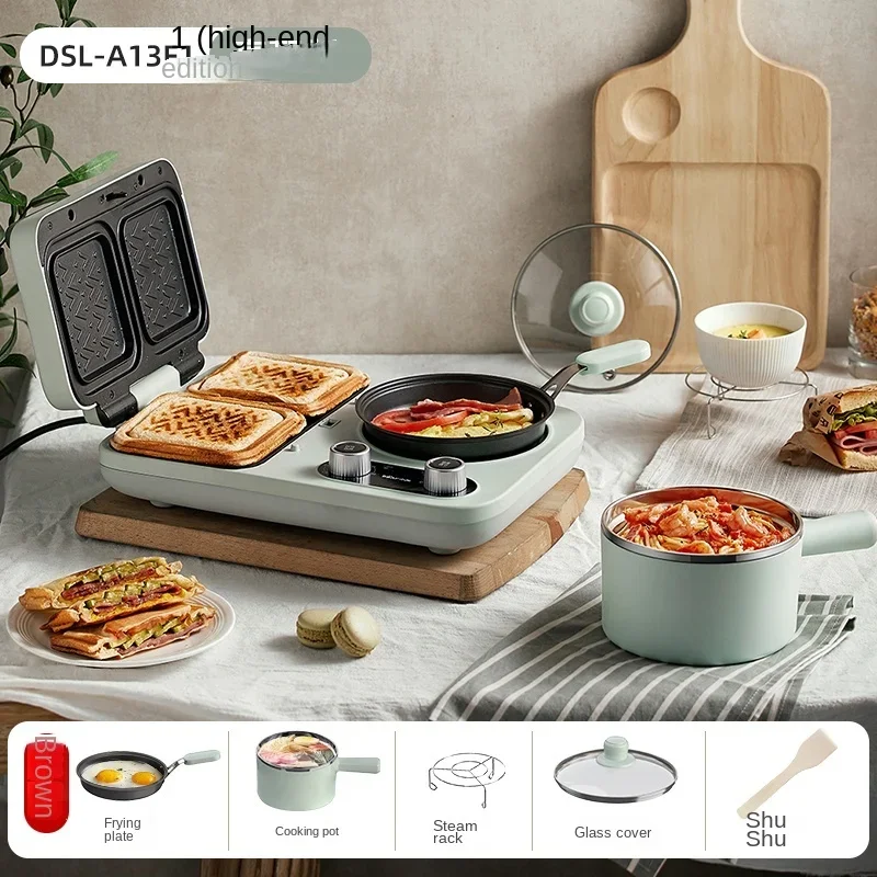 

220V Bear Breakfast Machine Sandwich Machine Multi functional toaster Toast toaster Household Small Toast Stove