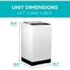 Small Portable Washer, Washing Machine for Household Use, Portable Washer 3.0 Cu. Ft. with 6 Cycles, Transparent 5